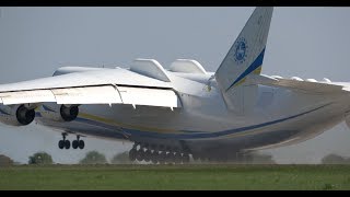 4Kᵁᴴᴰ GIANT ANTONOV AN225 quotMriyaquot  Amazing Takeoff amp Demo of Maneuverability [upl. by Esdnil]