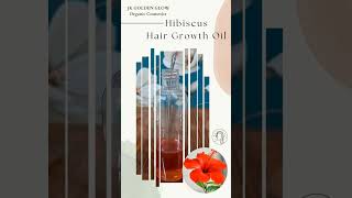 Hibiscus hair growth oil 🌿 100 natural 🌿 cosmetics smallbusiness [upl. by Toh419]