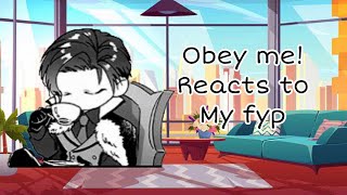 Obey me React to my fyp ll Gacha x obey me ll [upl. by Sulienroc]