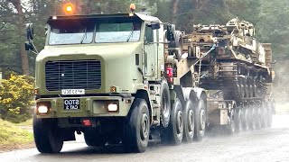 HUGE Oshkosh military trucks on the move [upl. by Onra]