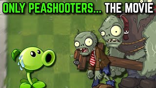 I Attempted Plants vs Zombies 2 with ONLY PEASHOOTERS The Movie [upl. by Filmer]