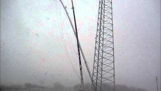 Radio Tower Collapses during removal [upl. by Varin428]