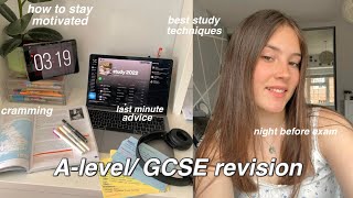 How to revise for Alevel GCSE exams  last minute revision what I regret amp best tips [upl. by Ahsenot]