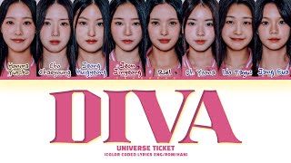 Universe Ticket Diva by After School Lyrics Color Coded Lyrics [upl. by Lalad274]