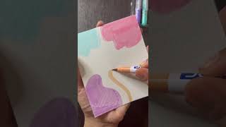 Doms pastel brush pen  boho art  youtubeshorts creativecornerbyvarsha domsbrushpens [upl. by Damicke128]