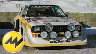 Faszination Audi Sport quattro S1 Motorvision unterwegs mit der RallyeIkone [upl. by Lexie]