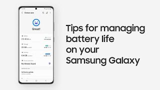 Samsung Support How to extend battery life [upl. by Nuaj]