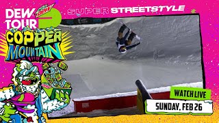 Mens Snowboard Super Streetstyle Qualifier and Final  Dew Tour Copper 2023 [upl. by Nasar]