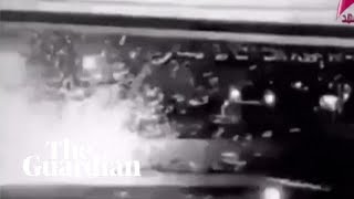 Qassem Suleimani moment Iranian general killed by US strike reportedly caught on CCTV [upl. by Earley972]