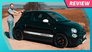 Abarth 695 EsseEsse 180 PS 2022 Fahrbericht Test verstellbarer Spoiler amp Acrapovič Soundcheck [upl. by Ethyl]