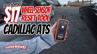 DIY  Cadillac ATS TPMS Wheel Sensor Reset Procedure [upl. by Mccoy]