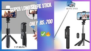 Rs  700 Super Long Selfie Stick  Budget selfie stick with tripod  selfiesticks tripod youtube [upl. by Trenton]