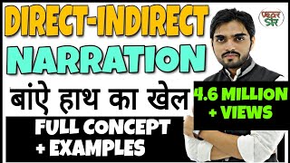 Narration in detailDirect indirect speech in English grammarNarration in English grammar [upl. by Ecadnac742]