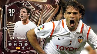 90 TRIPLE THREAT HERO MORIENTES PLAYER REVIEW FC 24 [upl. by Casia]