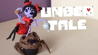 Undertale  Muffet  Polymer clay  Tutorial [upl. by Yenittirb]