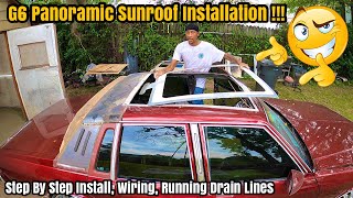 How To Install A G6 Panoramic Sunroof  Box Chevy Caprice LS Brougham Moonroof Installation amp Wiring [upl. by Cirederf]