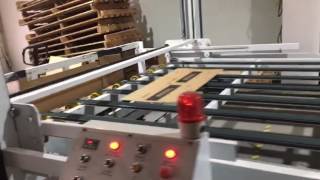 Lead edge feeder three colors printing slotting and diecutting machine with stacker [upl. by Kitrak]