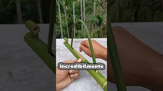 Ha costruito un cecchino fatto di bamboo😳 lhdiy4tt [upl. by Braunstein]