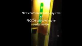 Selective spray coating of solder resist material By FSCC06 selective spray coater [upl. by Atiral]