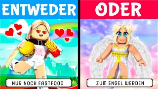 RONJA und ISY spielen WÜRDEST du EHER in Roblox [upl. by Lemar]