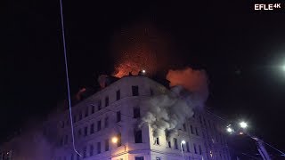 Menschen schreien um Hilfe Dramatischer Wohnhausbrand LeipzigSellerhausen 2930032018 [upl. by Winstonn900]