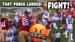 Cowboys Vs 49ers FIGHT 🤬 Punches Thrown Cowboys vs 49ers 2023 NFL Week 5 highlights [upl. by Akirat]