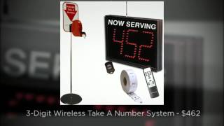 3digit Wireless TakeANumber System with Floor Stand [upl. by Sherurd577]