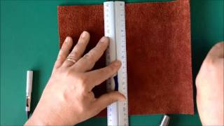 Making your own Midoristyle Leather Travelers Notebook [upl. by Nalro]