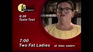 Food Network evening lineup bumper 1999 [upl. by Skurnik]