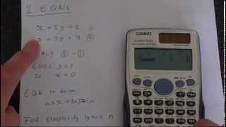 How to Solve Equations Using Casio Fx991ES Plus [upl. by Nepean]