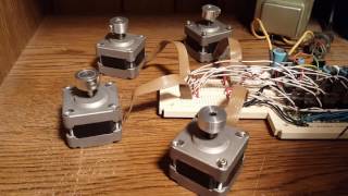 Stepper Motor Music  Bach [upl. by Corvin]