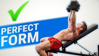 How To Dumbbell Incline Press  3 GOLDEN RULES MADE BETTER [upl. by Ellerrehs]