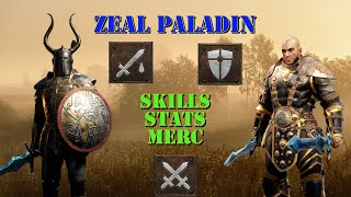 Skills Stats and Merc Zealot Paladin Guide D2R [upl. by Federico]