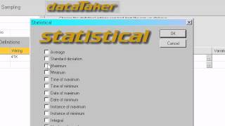 How to Use Statistics Capability on the dataTaker DT800 [upl. by Madea]