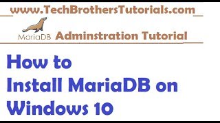 How to Install MariaDB on Windows 10  MariaDB Admin Tutorial [upl. by Nitnilc]