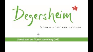 Vorversammlung Gemeinde Degersheim 2022 [upl. by Cahra]