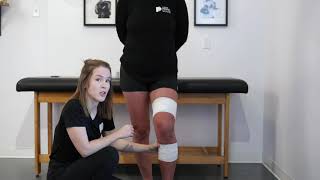 Taping pour entorse du ligament collateral medial genou [upl. by Lindemann]