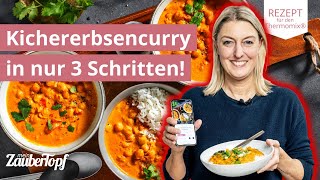 😍🍛 Veganes Kichererbsencurry schnell amp einfach zubereitet  Thermomix® Rezepte [upl. by Neersan700]