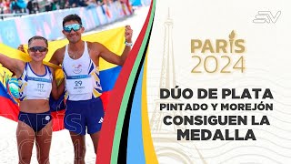 Glenda Morejón y Daniel Pintado se llevan la medalla de Plata en relevos marcha París 2024  Estadio [upl. by Pascale27]