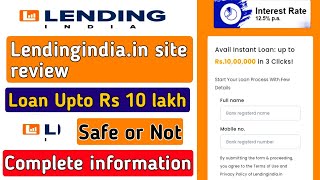 Lendingindiain review  Lendingindiain real or fake  Lendingindiain [upl. by Kipton]