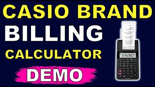 CASIO Bill Printing Calculator [upl. by Ylahtan513]