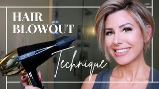 HOW TO ADD VOLUME TO THIN HAIR  Blowout Techniques for a Voluminous Look  Dominique Sachse [upl. by Wentworth]