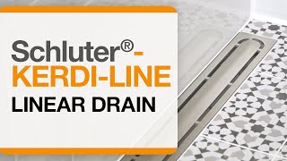 How to Install Schluter®KERDILINE linear drain [upl. by Aserat]