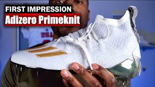 Adidas adiZero Primeknit Football Cleats First Impression [upl. by Ecnarepmet]