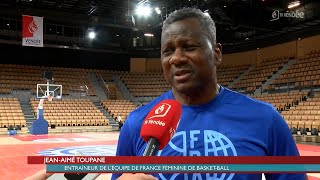 MouilleronleCaptif  Léquipe de france de basket sinstalle au Vendéspace pour préparer les JO [upl. by Hserus672]