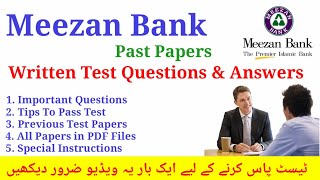 Meezan Bank Internship Program Past Papers Of Written Test Preparation 2024  All Documents in PDF [upl. by Benil]