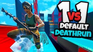 1 vs 1 DEFAULT DEATHRUN  Fortnite Creative met TheDutchTerms [upl. by Darrej356]