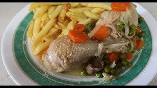 POLLO ARVEJADO  POLLO CON GUISANTES [upl. by Warms]