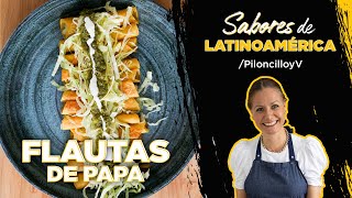 Flautas de papa con Piloncillo y Vainilla y Pinterest [upl. by Haianeb]