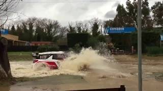 Sébastien Loeb in a Citroën DS3 WRC in the water for the Rally Var 2014  HD [upl. by Ramonda]